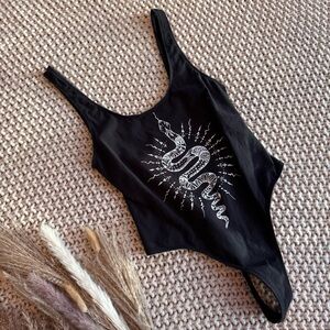 Snake boho design bodysuit